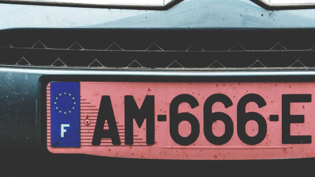 plaques d’immatriculation