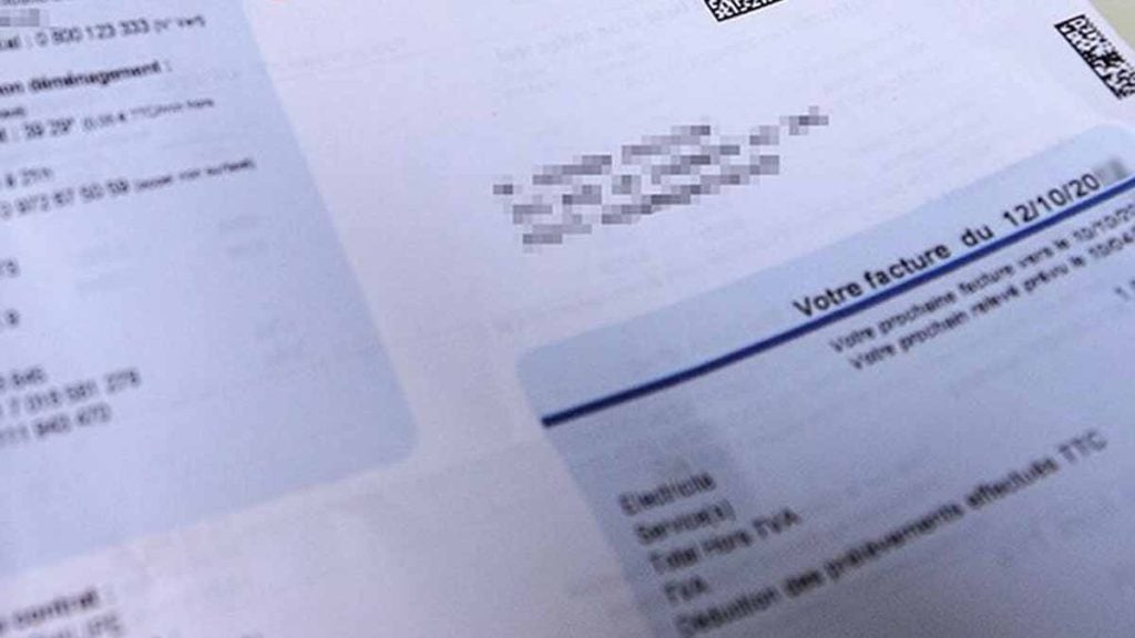 facture d'électricité